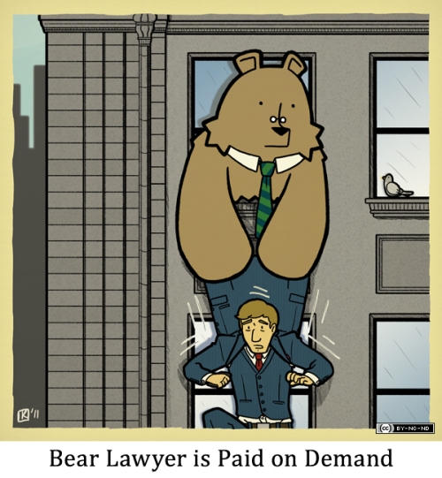 Bear Lawyer is Paid on Demand